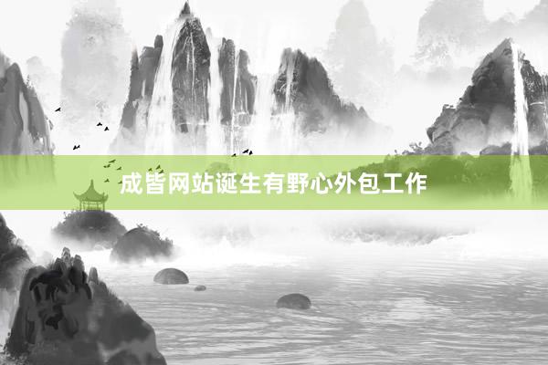 成皆网站诞生有野心外包工作